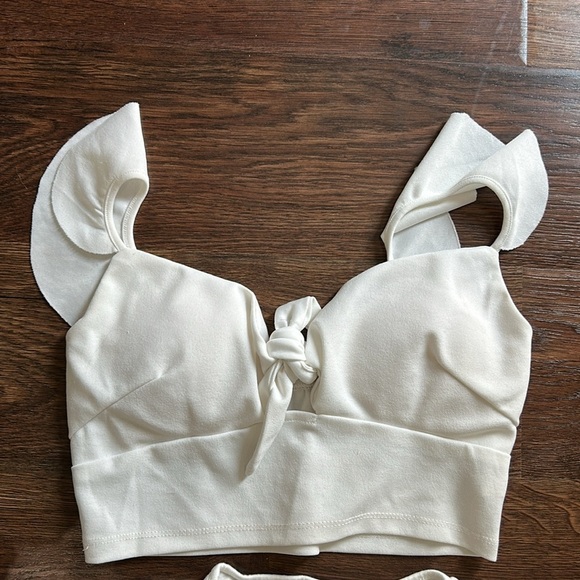 Bundle of Women's White Crop Tops SHEIN XS | White Crop Tops | White Tank Top - Picture 2 of 10